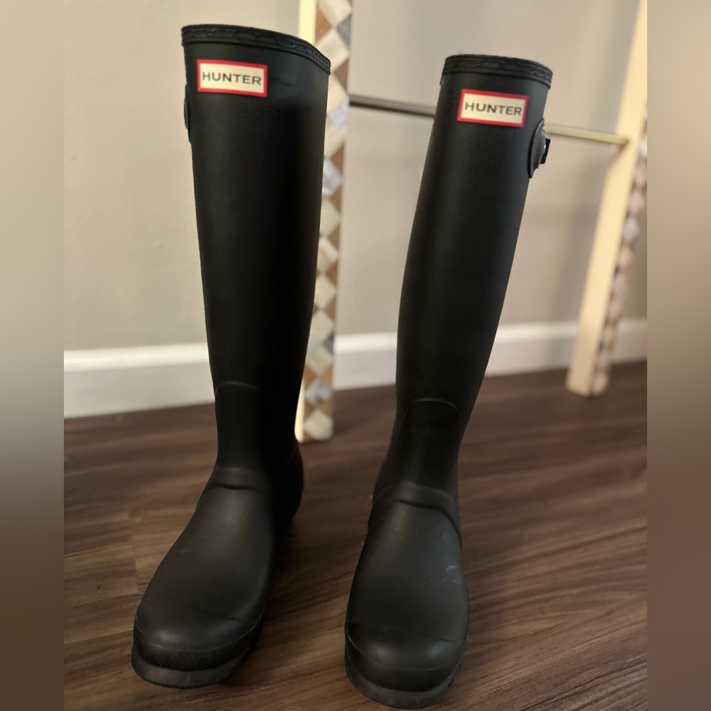 💕 $175 THE IT BOOTS: Hunter Original Women's Tall Rain Boots - Black
